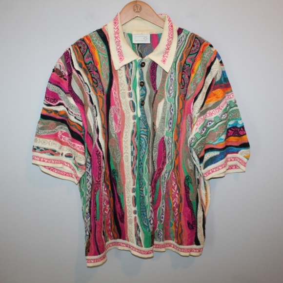 Coogi Other - Authentic Coogi Abstract Short Sleeve Sweater